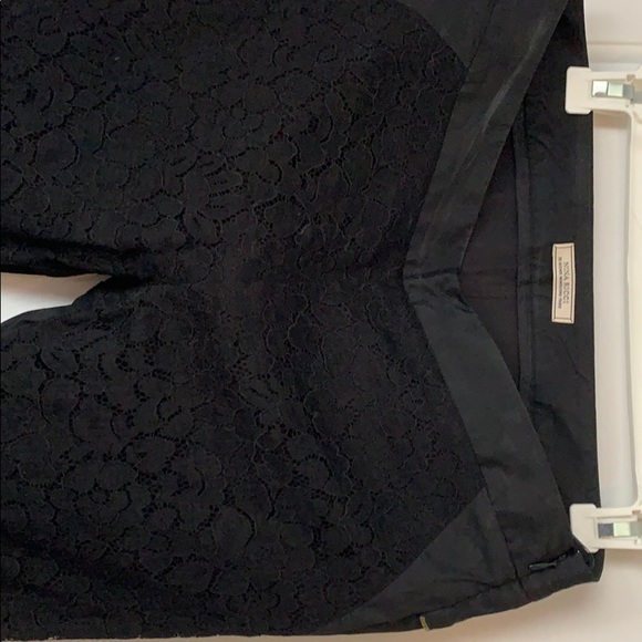 Black Nina Ricci Lace Front Legging sz 40 - Picture 2 of 5